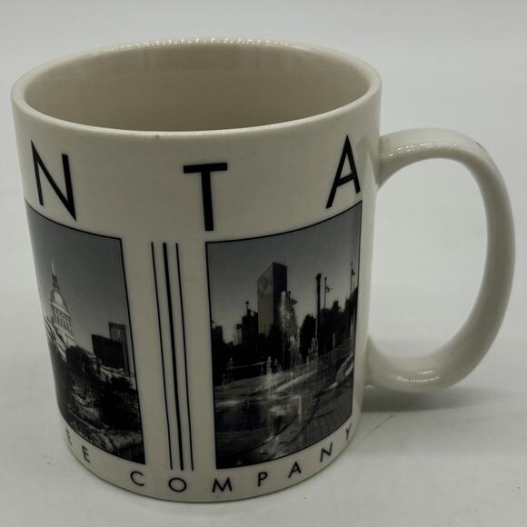 Starbucks Atlanta Coffee Cup City Scene 18oz White Skyline Barista Tea Mug NWOT - Picture 1 of 7